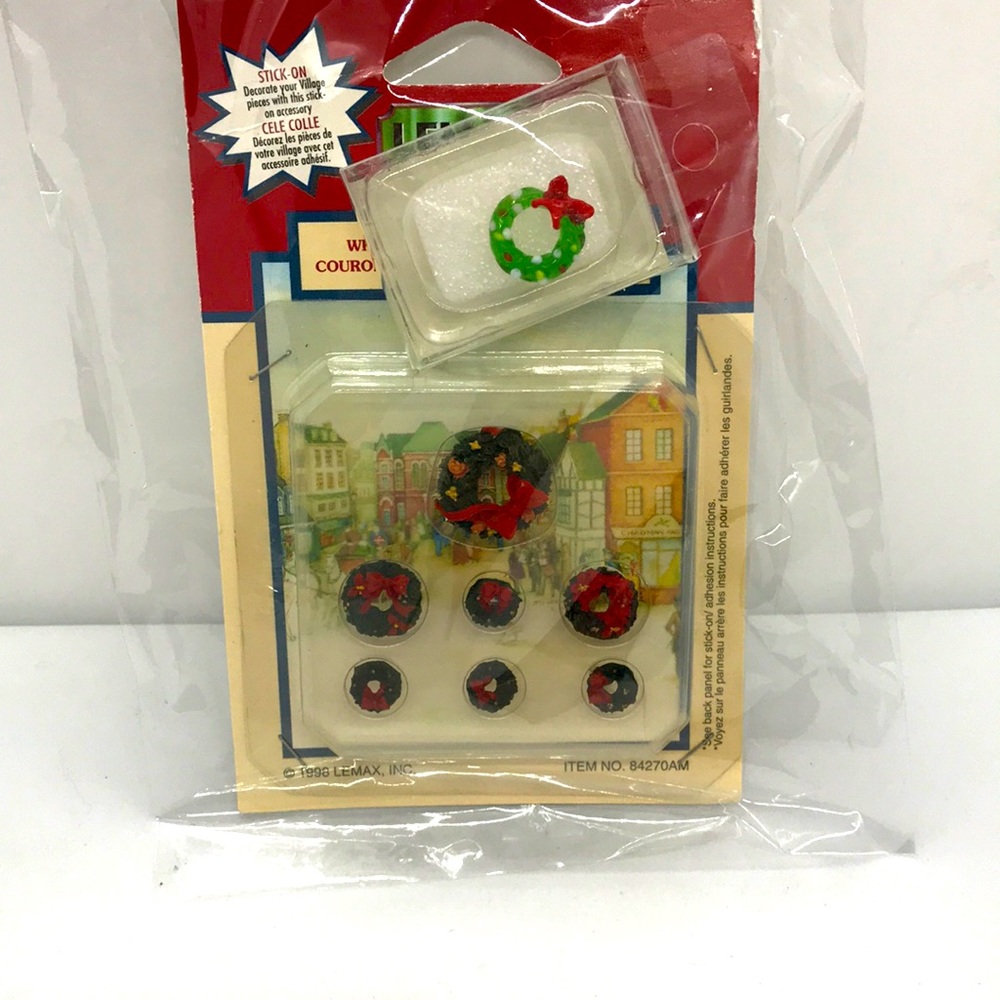 Vintage Lemax Wreaths for Doll House + Mini Glass Wreath + Special Bundle Offer